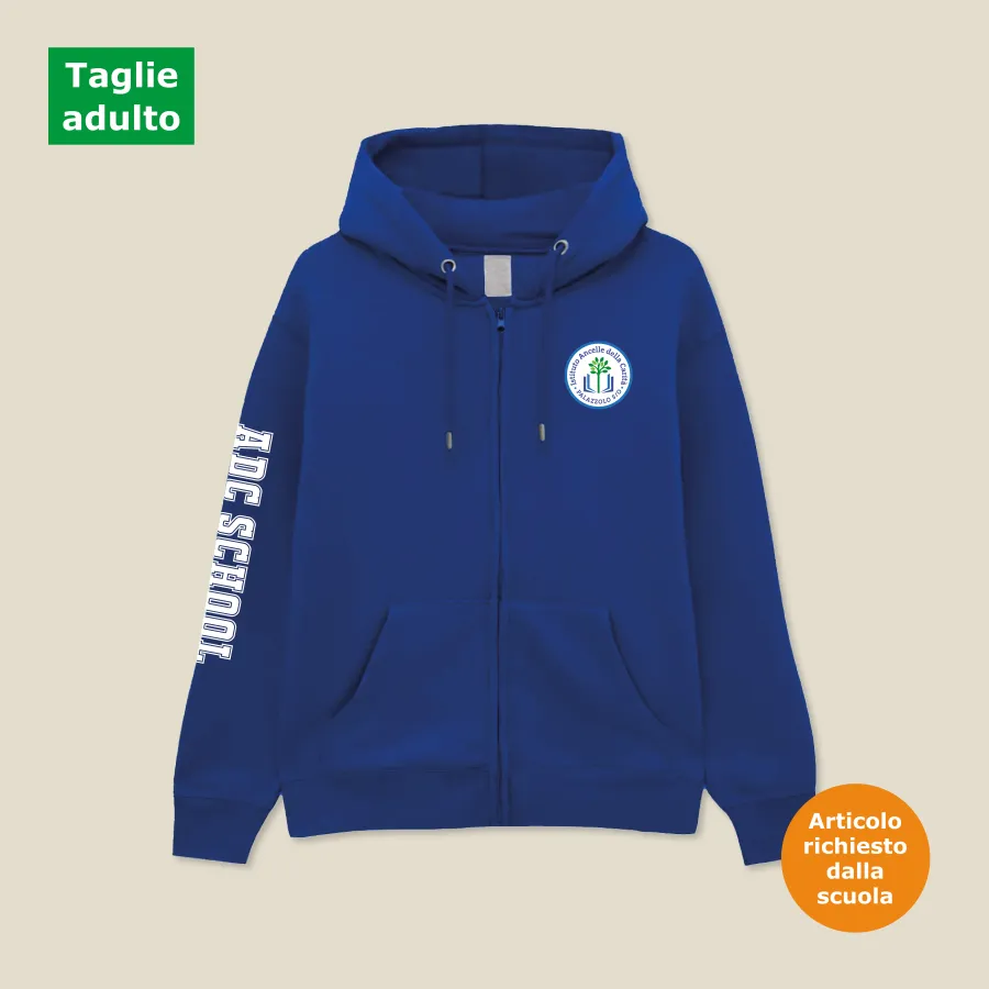 bsk304 bs304 felpa cappuccio con zip 7