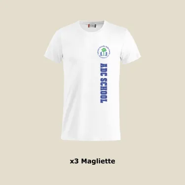 Kit 3 magliette maniche corte